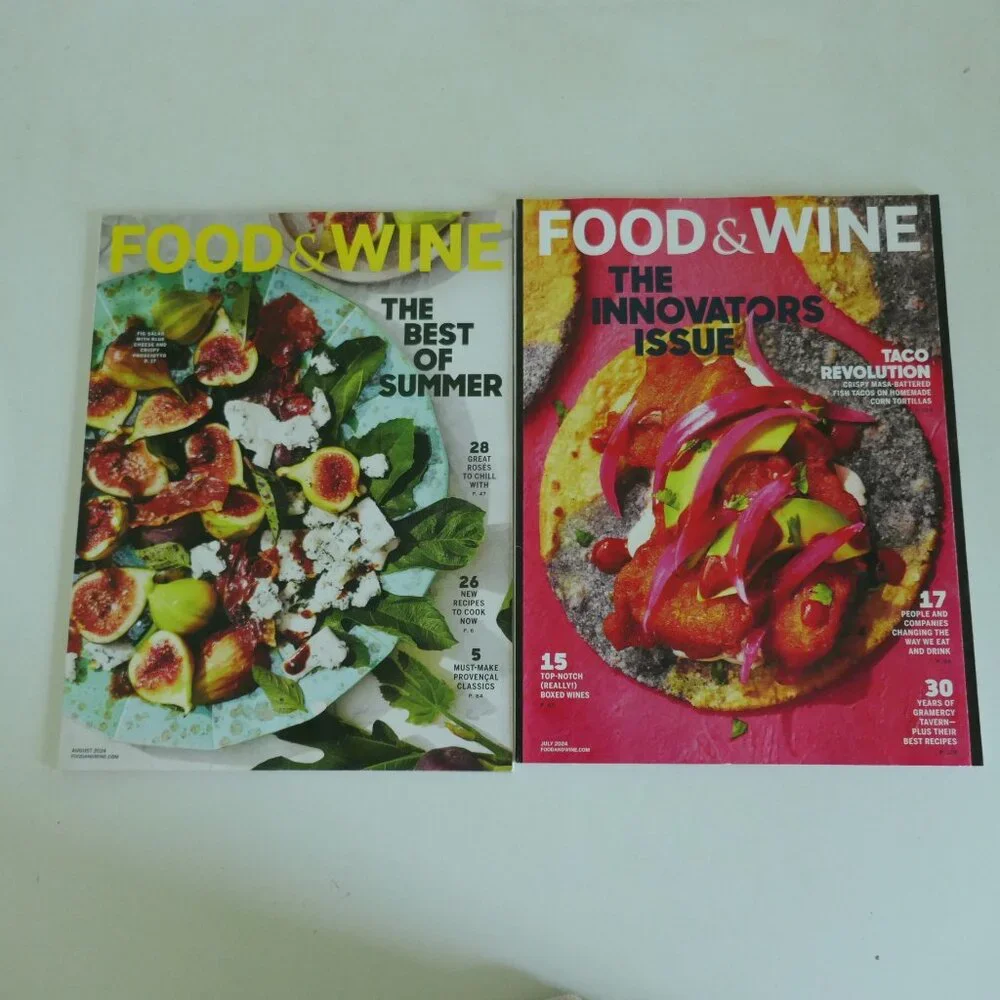 Food and Wine summer culinary inspiration 4 magazine pack